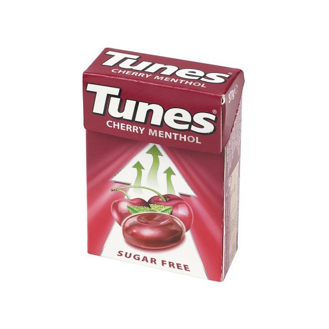 TUNES CHERRY MENTHOL 37g (24 PACK)