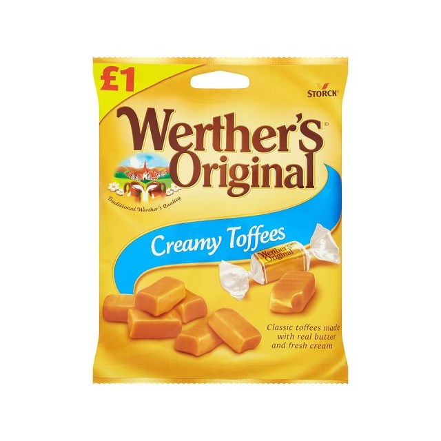 WERTHERS £1 CREAMY TOFFEE