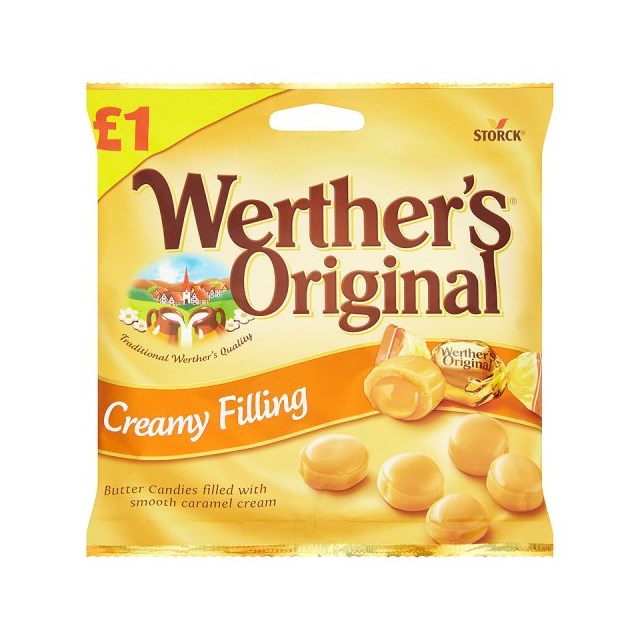 WERTHERS ORIGINAL CREAMY FILLING £1 110g (12 PACK)