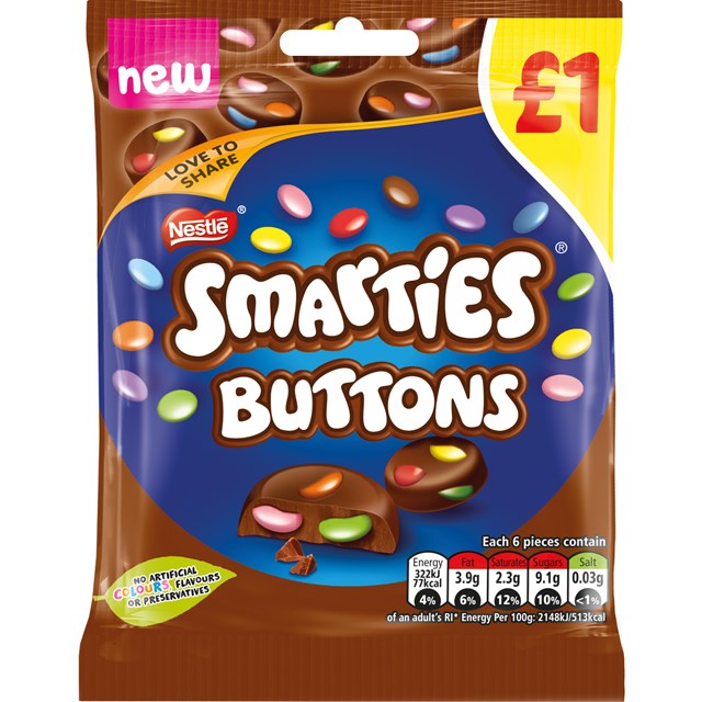 SMARTIES BUTTONS £1