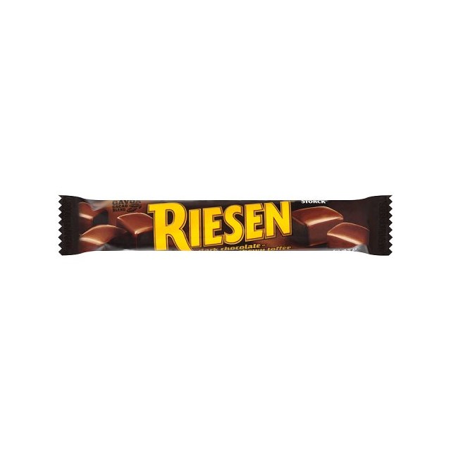 RIESEN DARK CHOCOLATE CHEWY TOFFEE 45g (24 PACK)