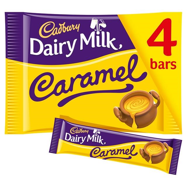 CADBURYS DAIRY MILK CARAMEL 145g (15 x 4 PACK)