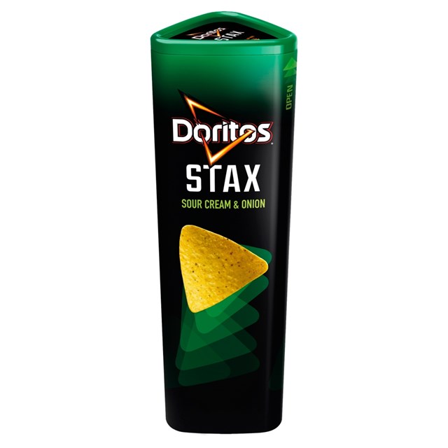 DORITOS STAX SOUR CREAM & ONION 170g (12 PACK) 23 OCTOBER DATED