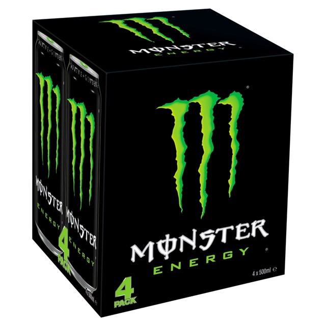 Monster 4 Pack Energy Drink Original 500ml (6 x 4 Pack)