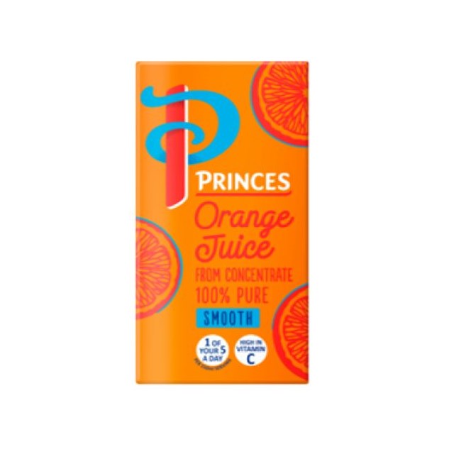 Princes Orange Juice 200ml (27 Pack)