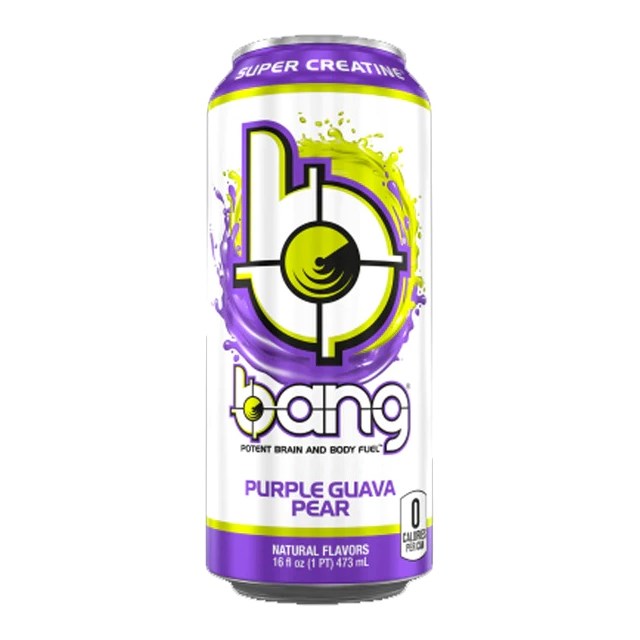 BANG ENERGY DRINK PURPLE GUAVA PEAR 16oz (12 Pack)