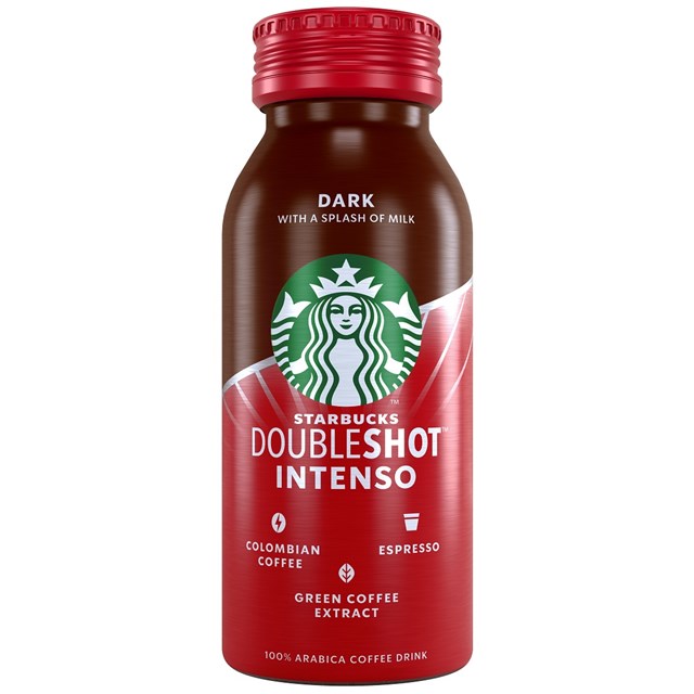 STARBUCKS DOUBLESHOT INTENSO DARK 200ml GLASS BOTTLE (12 PACK)