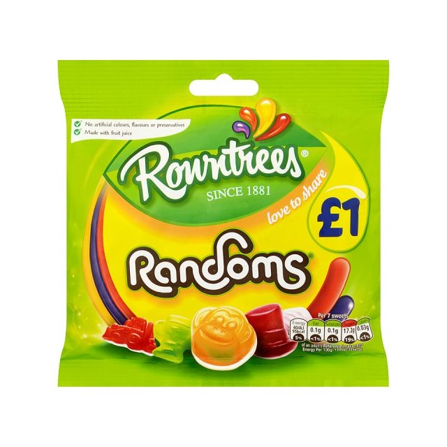 ROWNTREES £1 RANDOMS BAGS