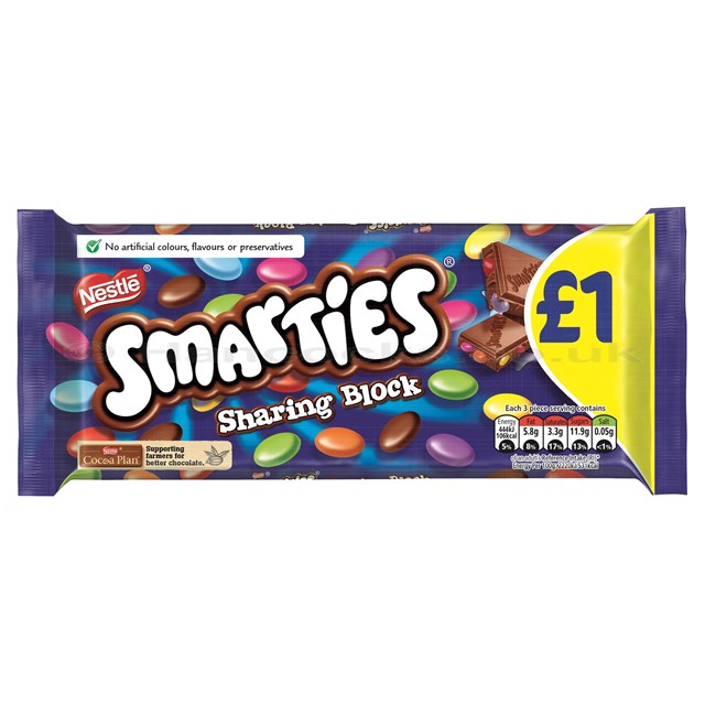 SMARTIES £1 BLOCK