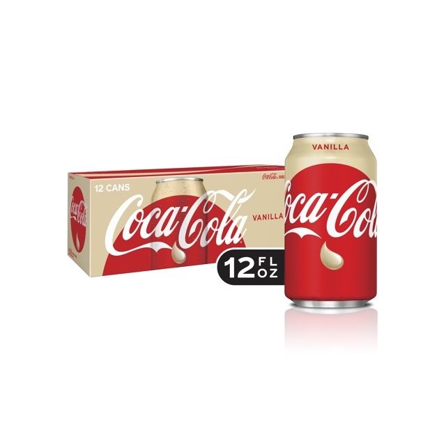 USA COCA COLA VANILLA FULL SUGAR 355ml (12 PACK)