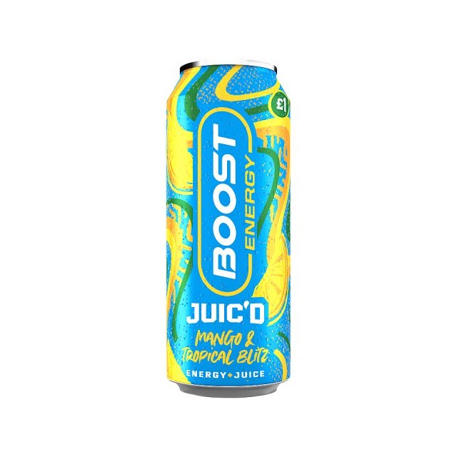 BOOST ENERGY JUIC'D MANGO 500ml PMP£1.00