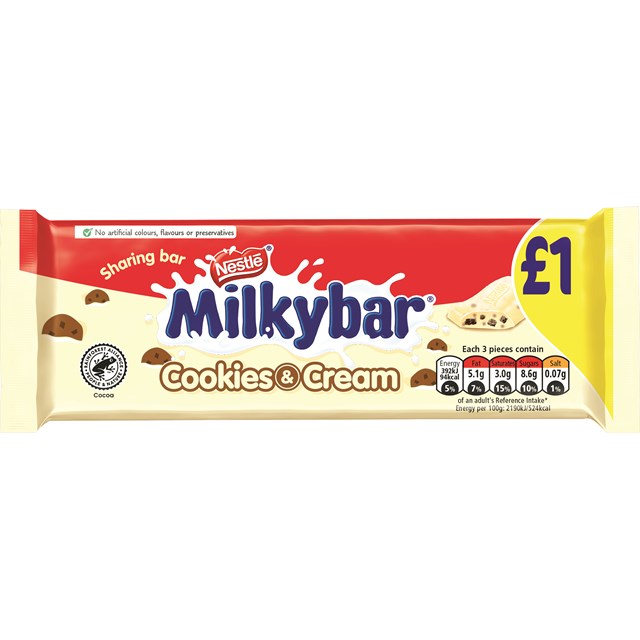 MILKYBAR COOKIES & CREAM £1