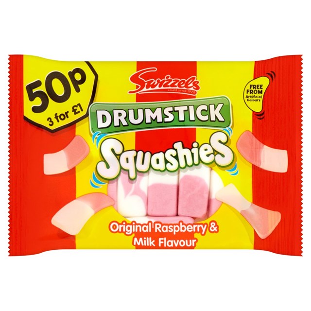 SQUASHIES DRUMSTICK 45g 50p 3 FOR £1 (24 PACK)
