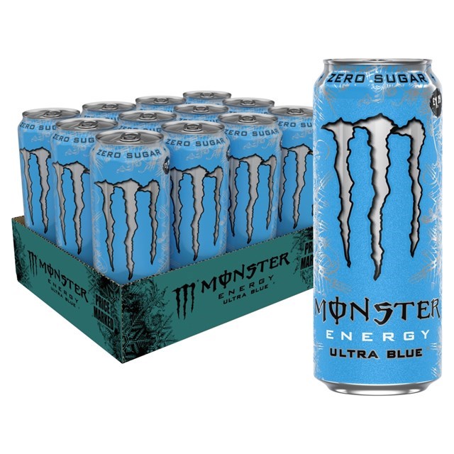 MONSTER ENERGY DRINK ULTRA BLUE 500ml (12 PACK)