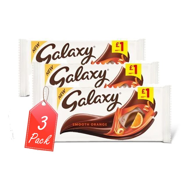 GALAXY ORANGE 110g £1 (3 PACK)