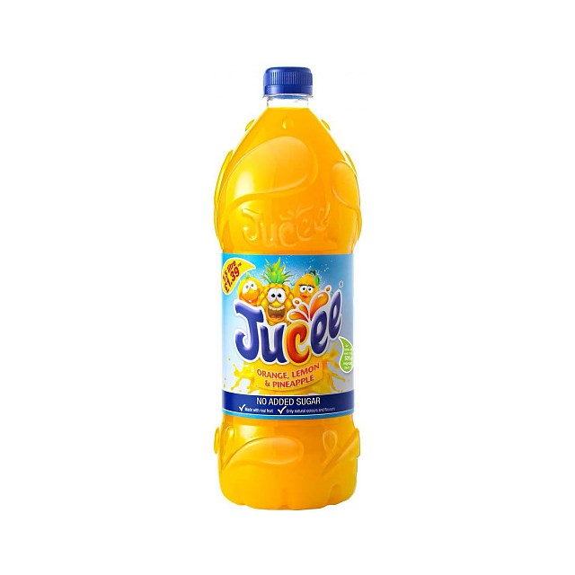 JUCEE ORANGE LEMON & PINEAPPLE 1.5 Litre £1.39 (8 PACK)