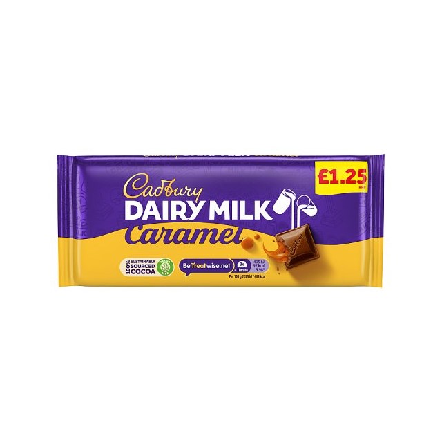 CADBURYS DAIRY MILK CARAMEL £1 120g (16 PACK)
