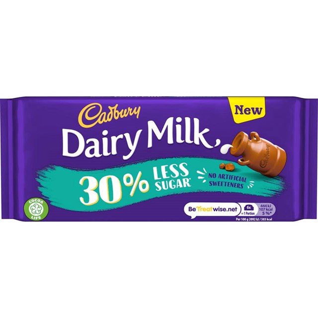 DAIRY MILK 30% LESS SUGAR