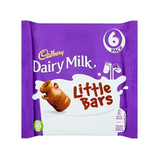 CADBURYS DAIRY MILK LITTLE BARS (16 x 6PACK)