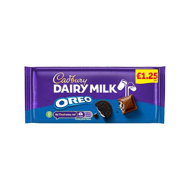 CADBURYS DAIRY MILK OREO £1 120g (17 PACK)