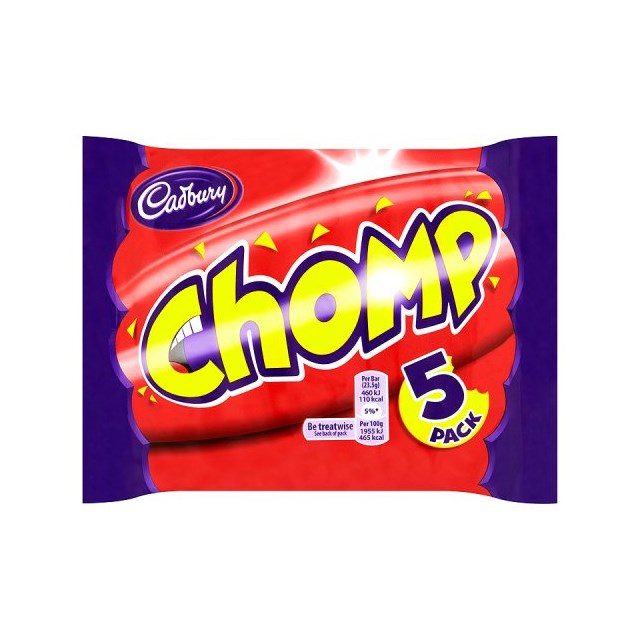 CADBURYS CHOMP (18 x 5 PACK)