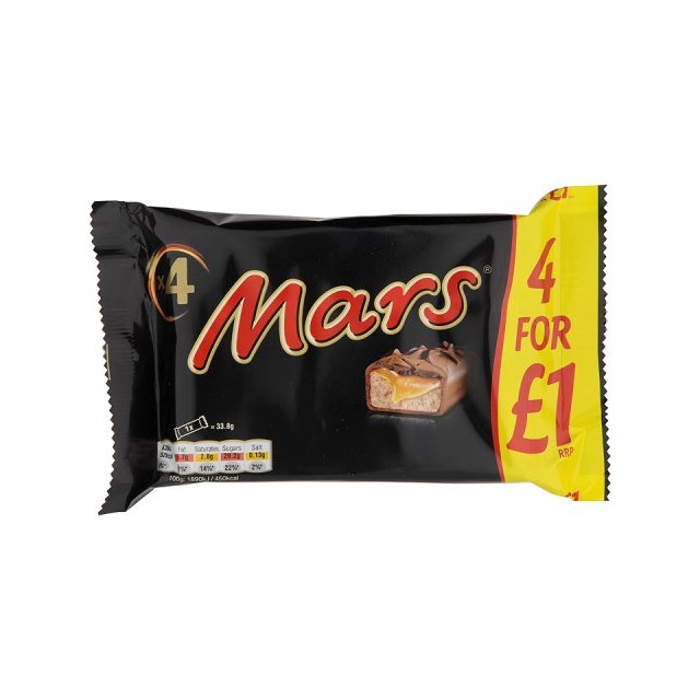 MARS £1 SNACK 4 PACK