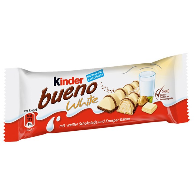 KINDER BUENO WHITE CHOCOLATE Twin Bars (30 PACK)