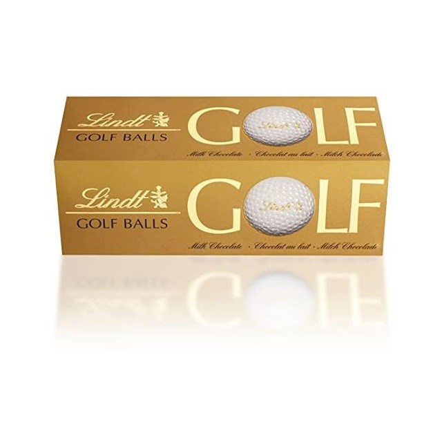 LINDT MILK CHOCOLATE GOLF BALLS (10 X 3 PACK) 110G