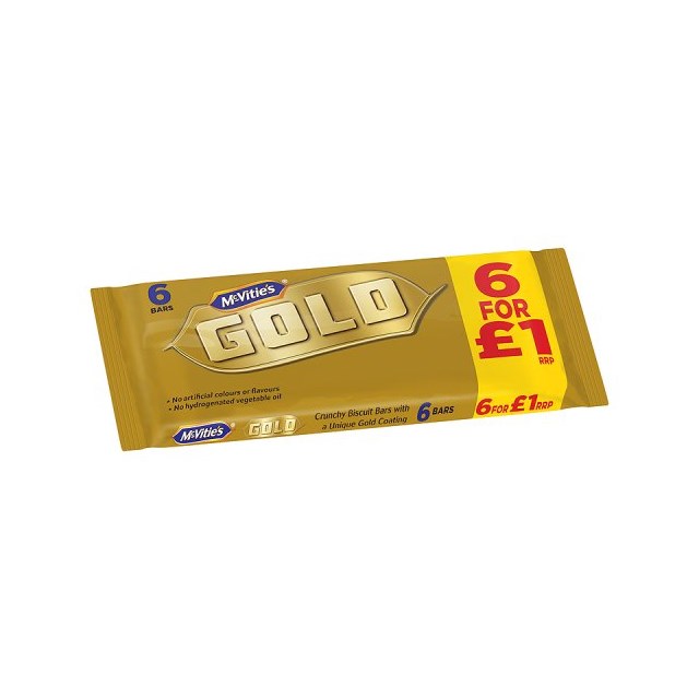McVities Gold Bars £1 PM (12 x 6 Pack)
