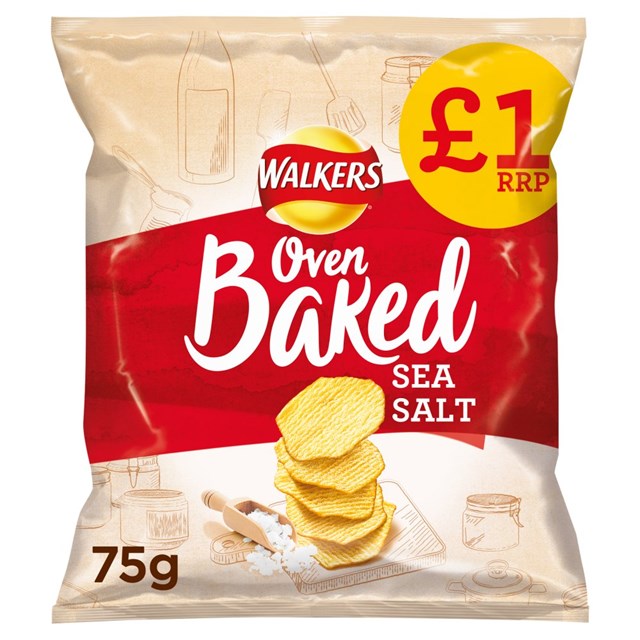 WALKERS BAKED READY SALTED 75g £1 (15 PACK) 25 OCTOBER DATED