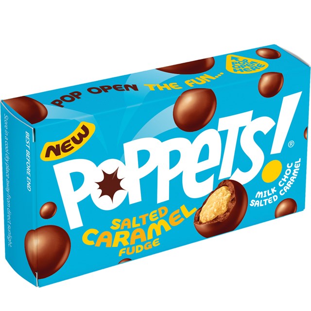 PAYNES POPPETS SALTED CARAMEL FUDGE 40g (36 PACK)