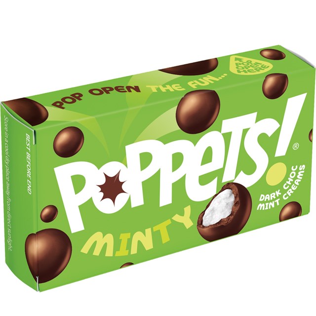 PAYNES POPPETS MINT CREAM DARK CHOCOLATE 45g (36 PACK)