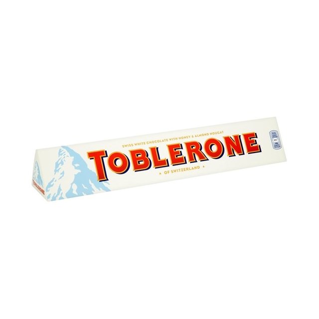 TOBLERONE WHITE CHOCOLATE BAR 360g (10 BARS) 12 AUGUST DATED
