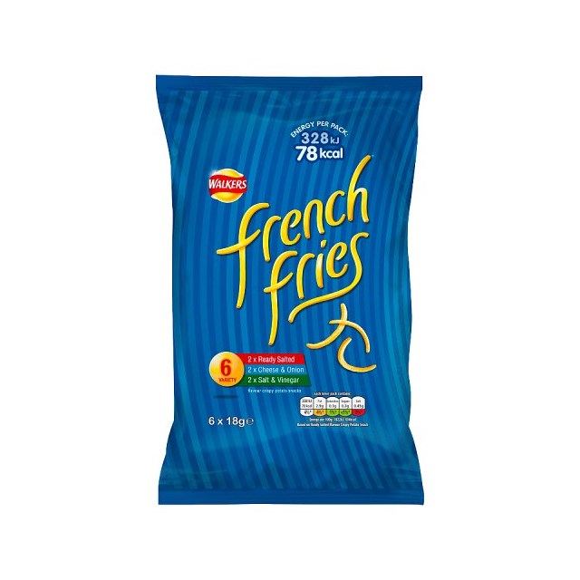 WALKERS 6PACK FRENCH FRIES VARIETY