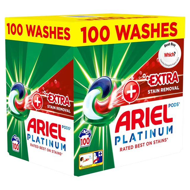 Ariel Platinum Febreze Odour Defence Pods 100 Washes