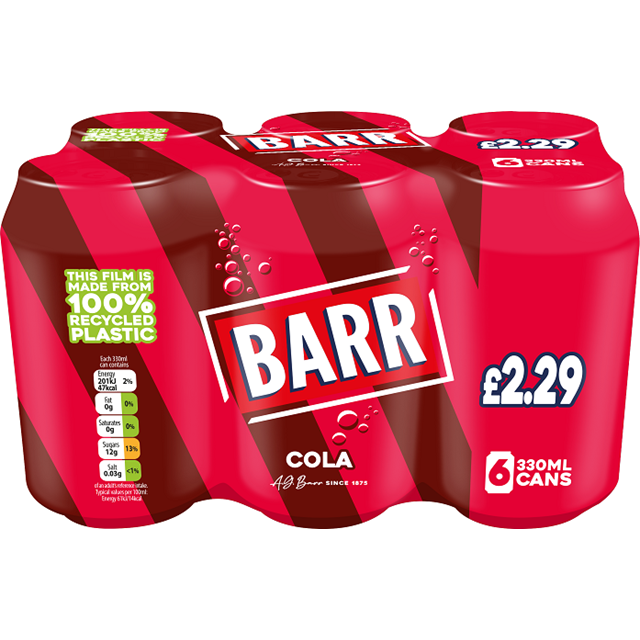 Barrs Cola 330ml 4 x 6 Pack £2.29