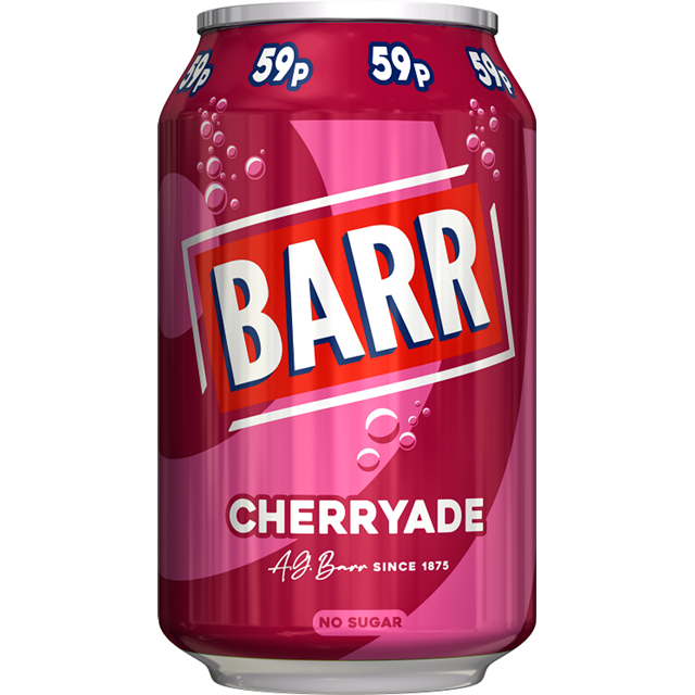 Barrs Cherryade 330ml 59p (24 Pack)