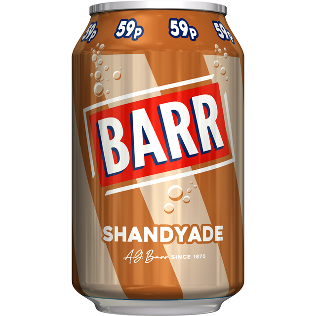 Barrs Shandyade 330ml 59p (24 Pack)