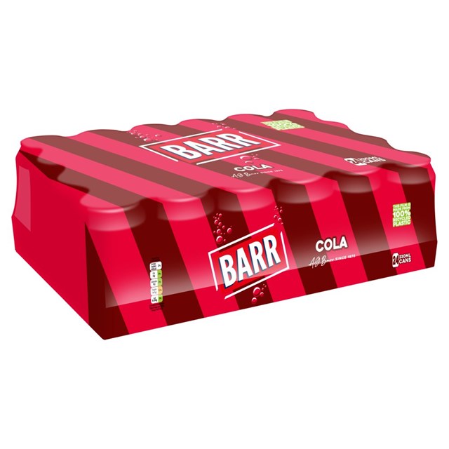 Barrs Cola Cans 330ml 24 Pack