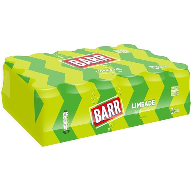 Barrs Limeade 330ml 24 Pack