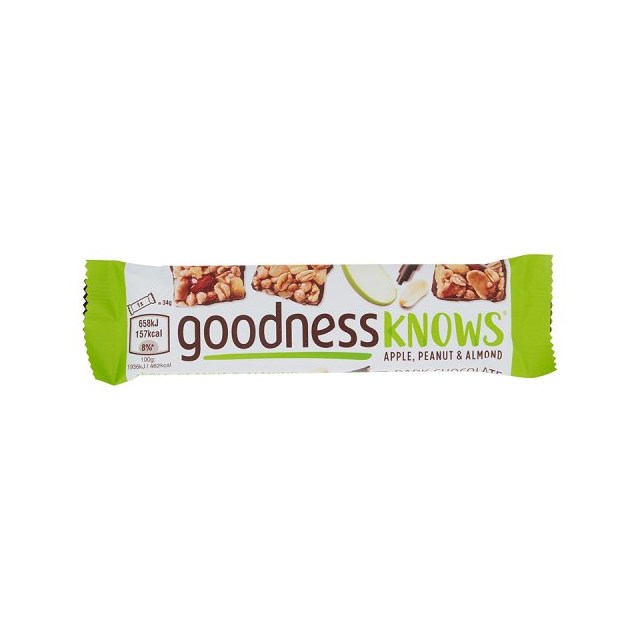 GOODNESSKNOWS APPLE PEANUT & ALMOND