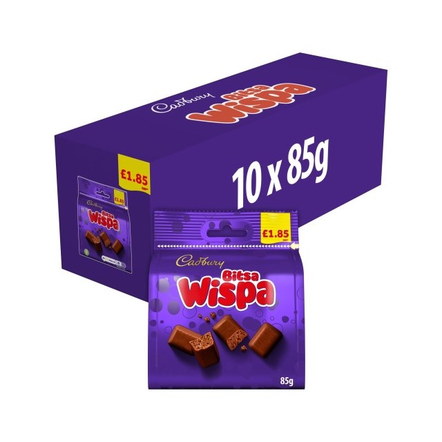 Cadburys Bitsa Wispa £1.85 85g 10 Pack