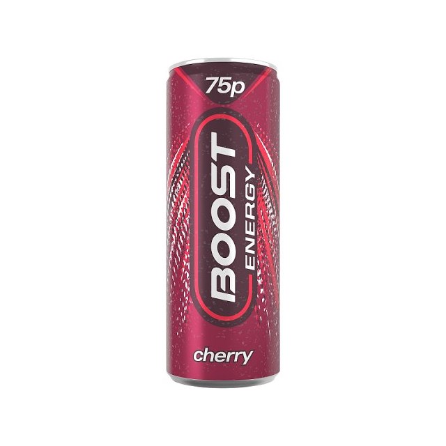 Boost Energy Drink Cherry 250ml 75p (24 Pack)