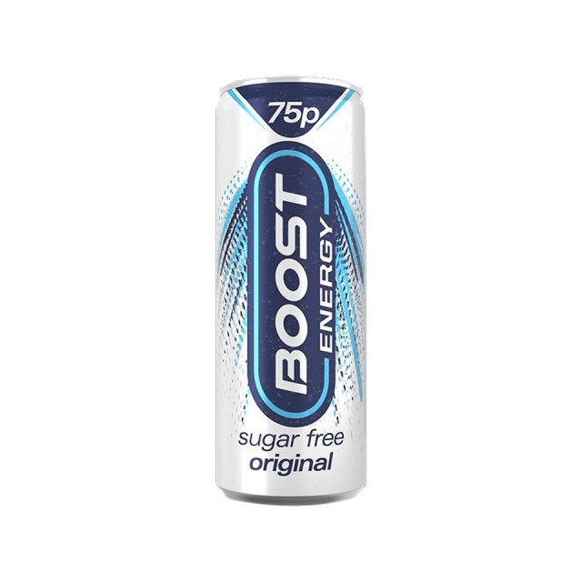 Boost Energy Drink Sugar Free 250ml 75p 24 Pack