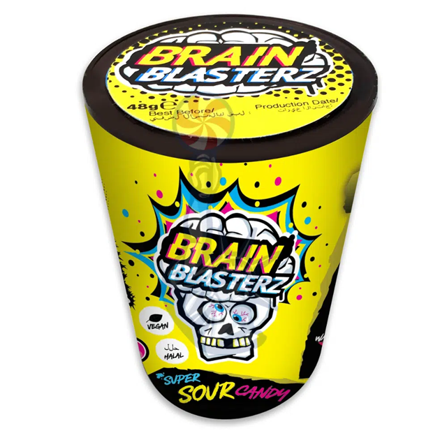 Brain Blasterz Original Hard Candy Tub 48g (12 Pack)