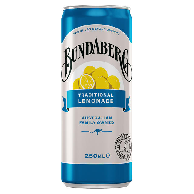 Bundaberg Brewed Lemonade 250ml 24 Pack