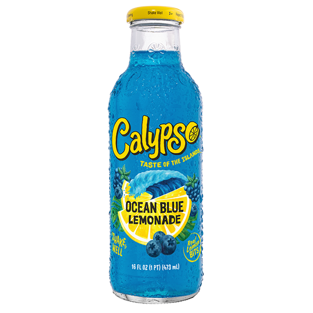 CALYPSO OCEAN BLUE LEMONADE 473ml (12 PACK)