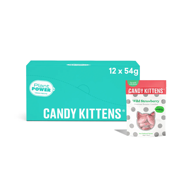 Candy Kittens Wild Strawberry 54g 12 Pack