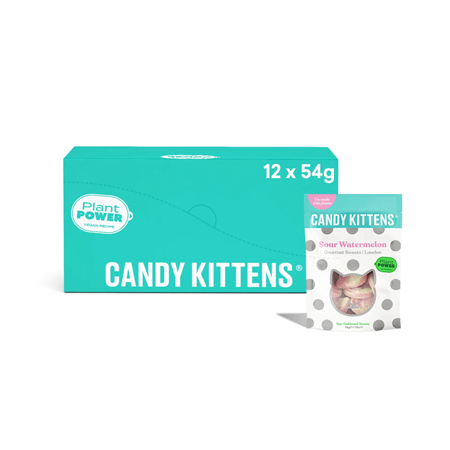 Candy Kittens Sour Watermelon 54g 12 Pack