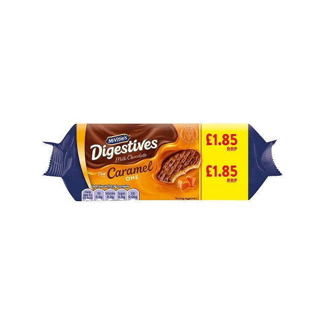 McVities Milk Chocolate Caramel Digestives 250g £1.85 (15 Pack)